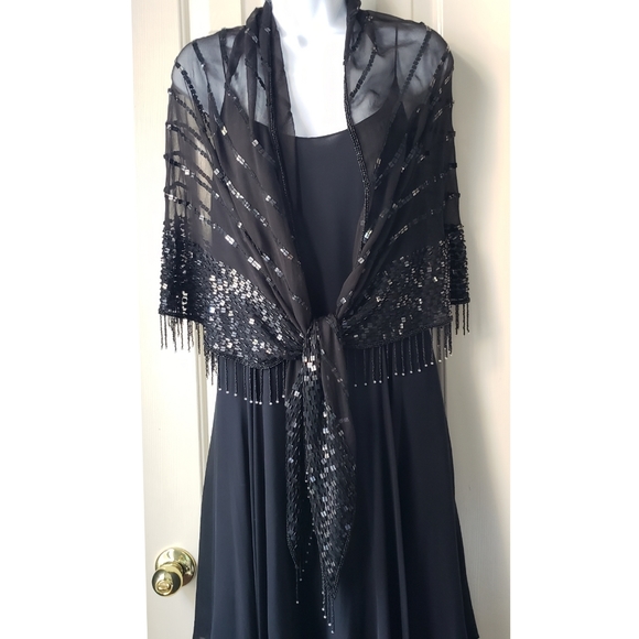 ✅SOLD✅ Silk LAUREN Ralph Lauren Evening Gown 12 - Picture 6 of 12